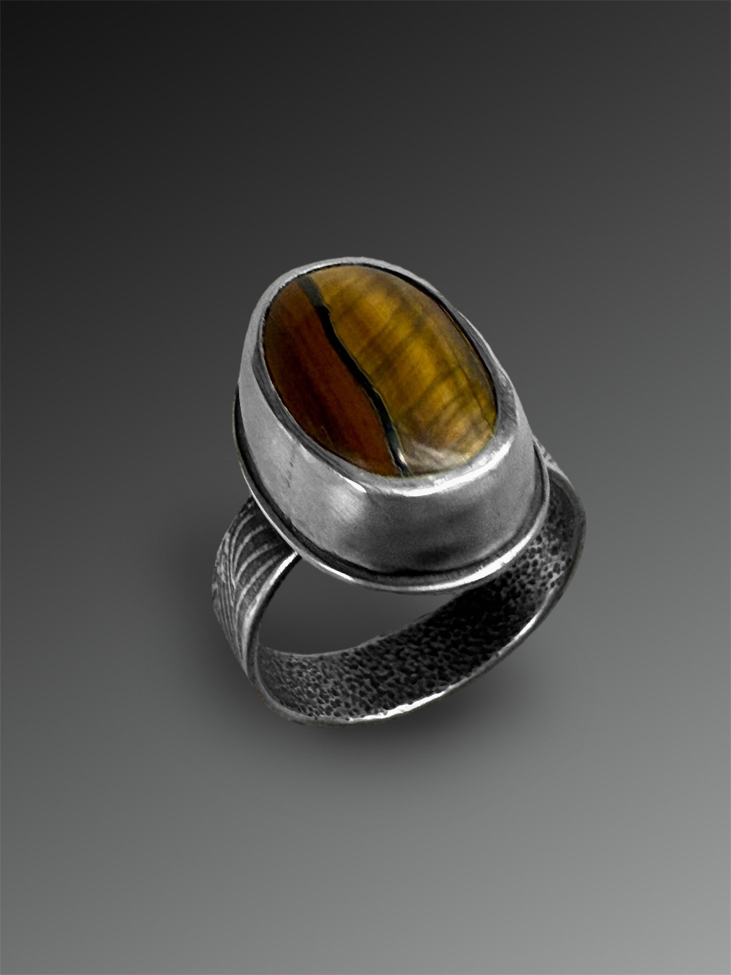 Tiger’s Eye Ring, Size 8.25