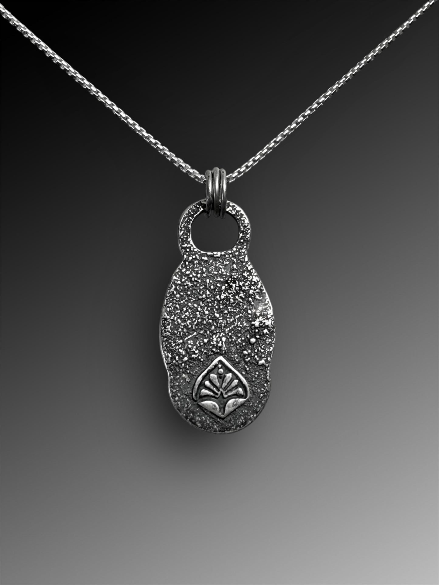 Purple Labradorite Fused Silver Necklace