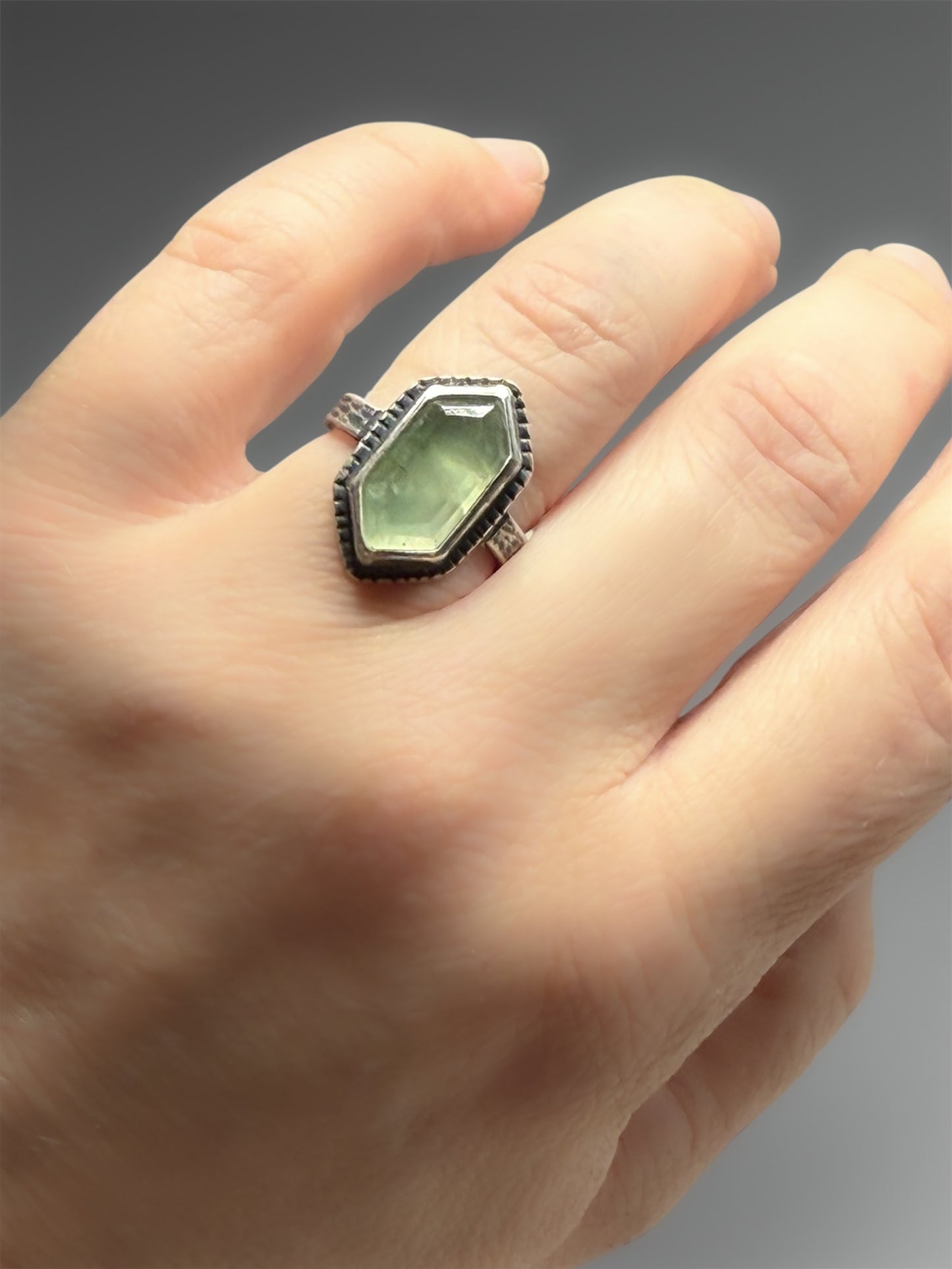 Prehnite Ring, Size 6