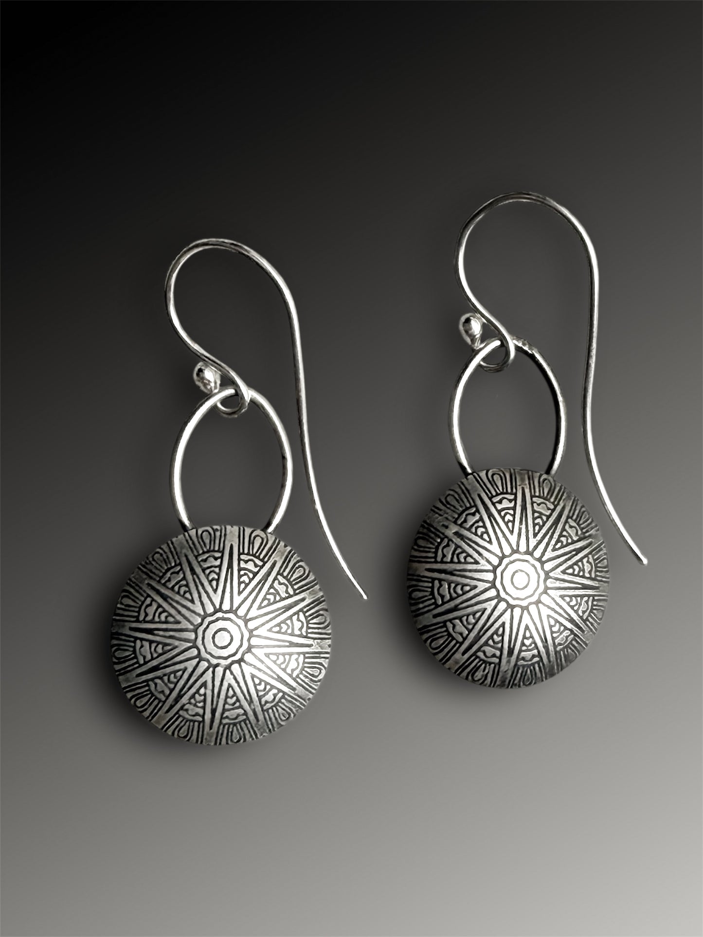 Carnelian Round Earrings