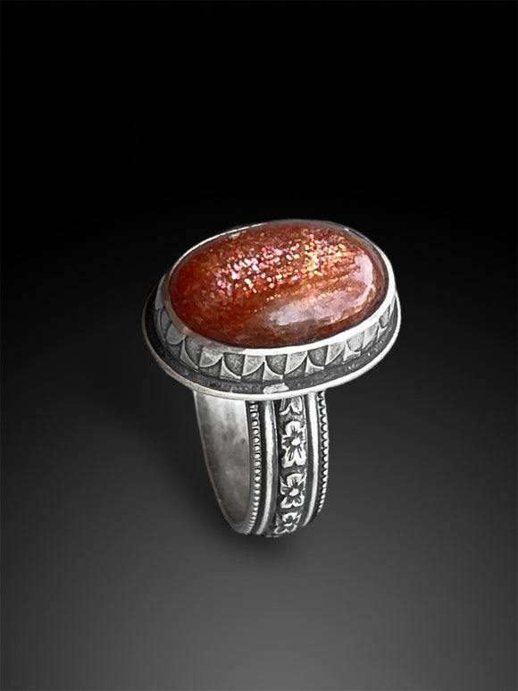 Sunstone Ring, Size 8