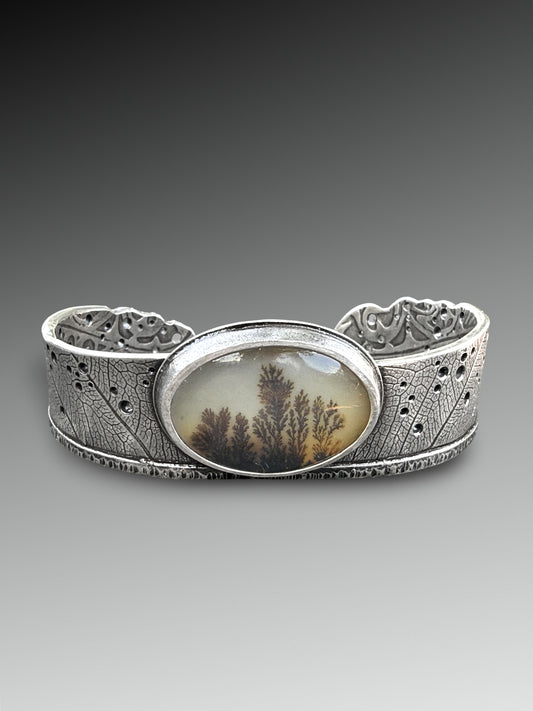 “Understory” Dendritic Agate Cuff