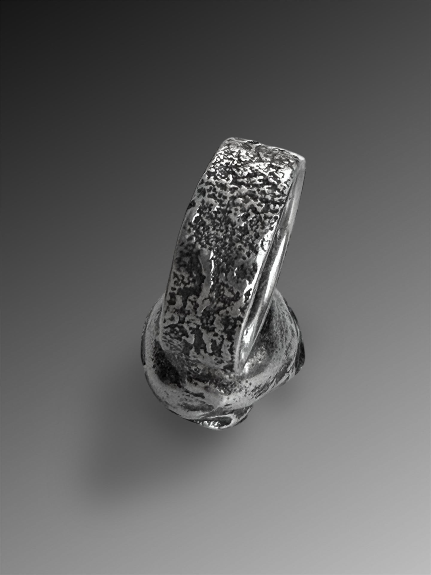 Water Casting Ring with Hubei Turquoise, size 7 1/4