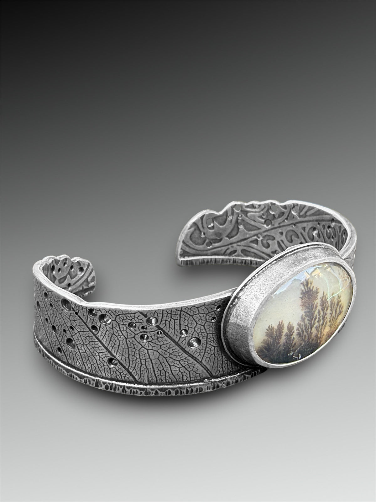 “Understory” Dendritic Agate Cuff