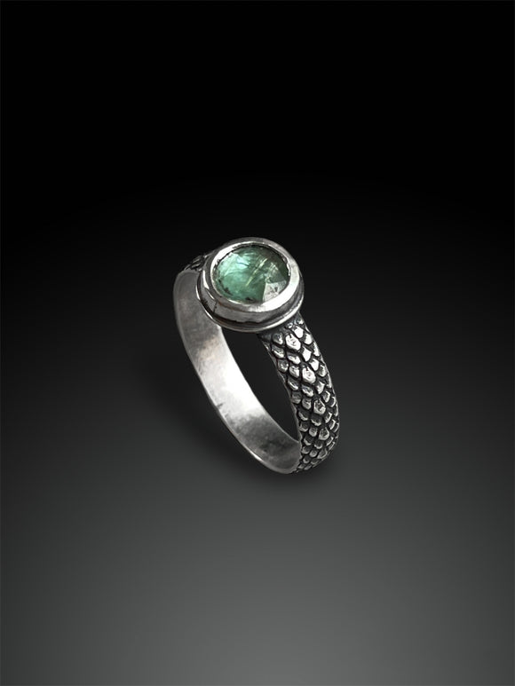 Green Kyanite Ring, Size 7.25