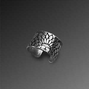 Ear Cuff with Lotus Pattern