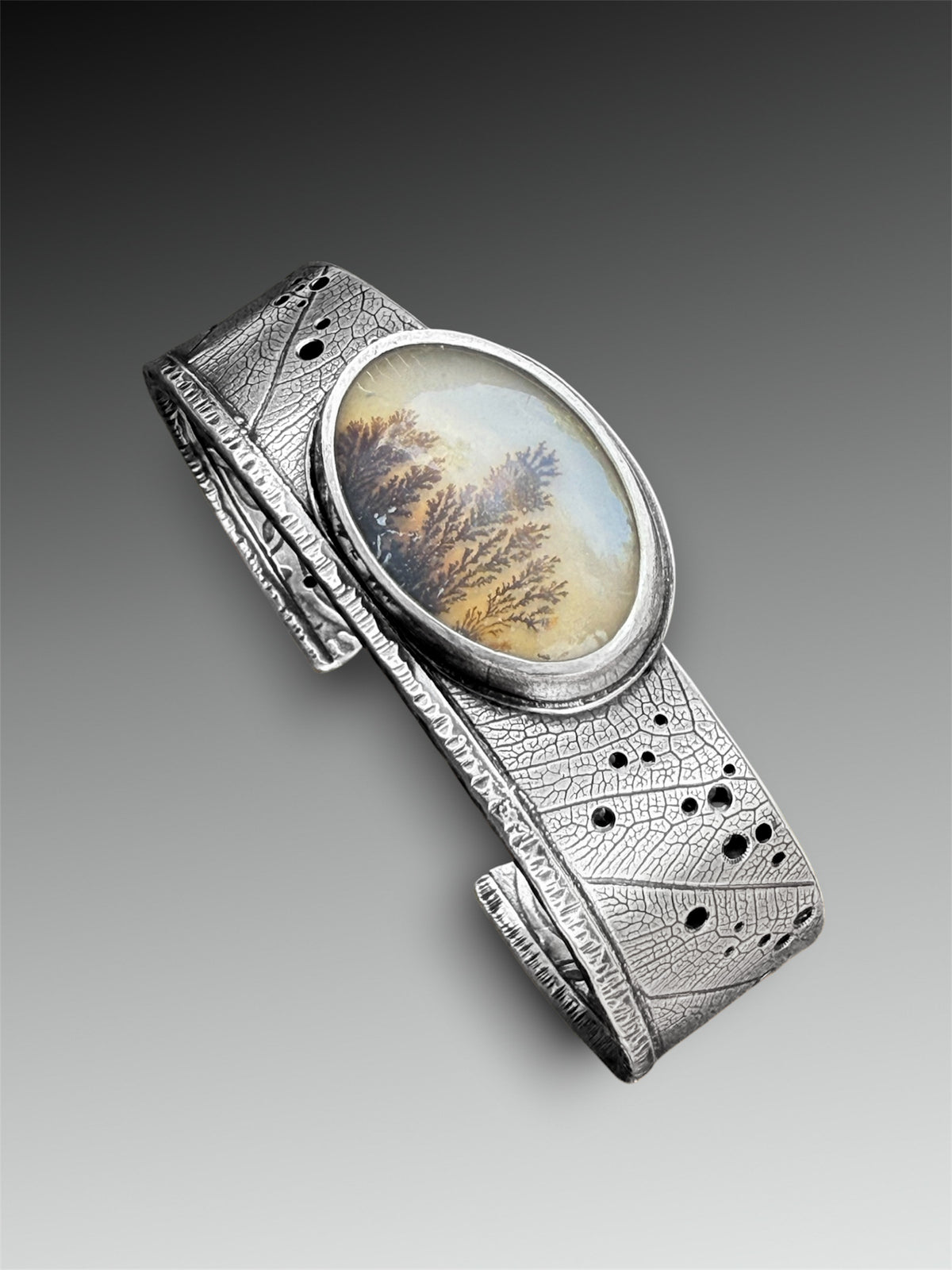 “Understory” Dendritic Agate Cuff