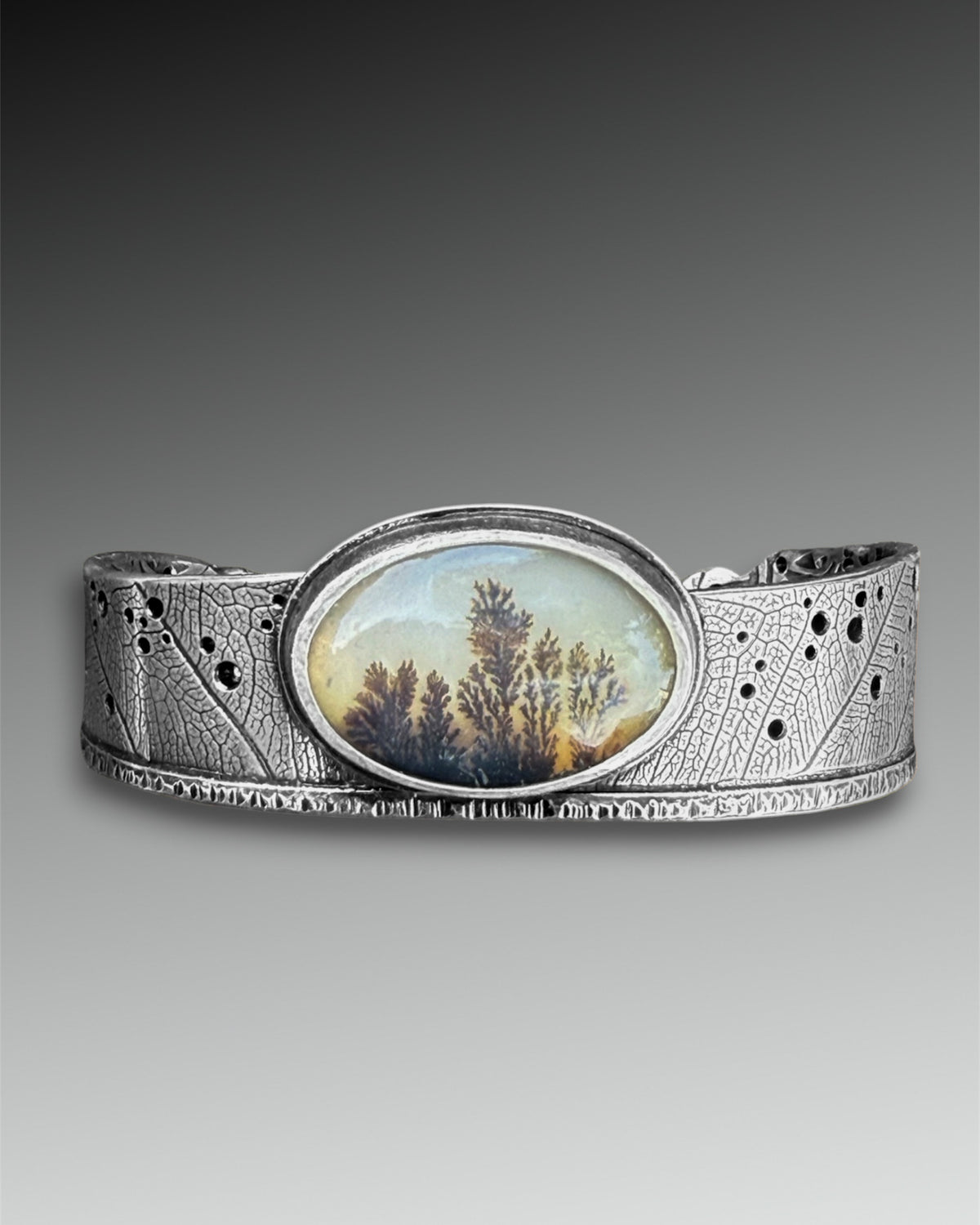 “Understory” Dendritic Agate Cuff