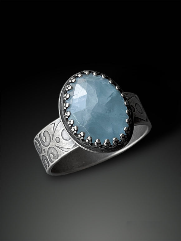Aquamarine Ring, Size 9.5
