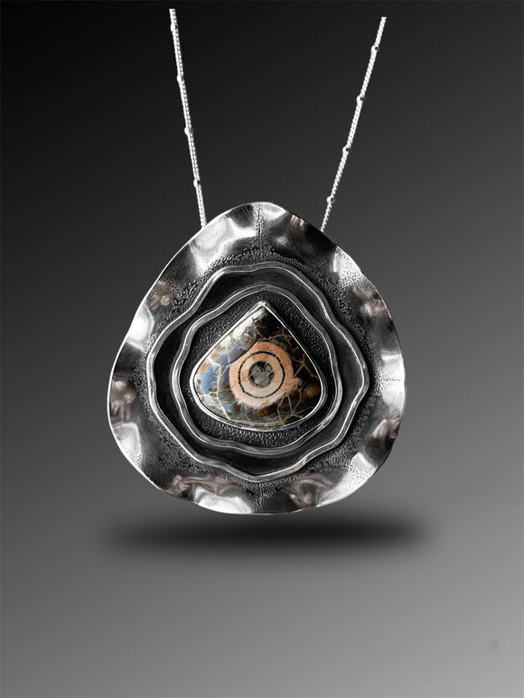 Birdseye Jasper Tree Ring Necklace
