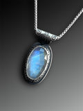 Moonstone Necklace with Pierced Back