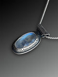 Moonstone Necklace with Pierced Back