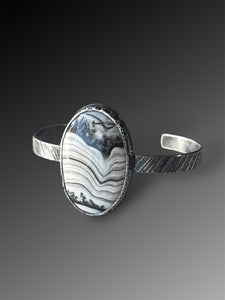 Reserved for Jessica: Phantom Dendritic Calcite Cuff