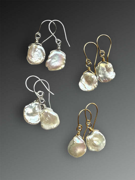 Keishi Pearl Drop Earrings