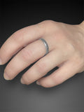 Elegant Sterling Silver Patterned Ring