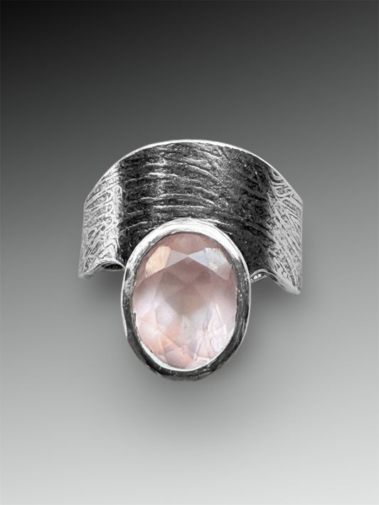 Reserved for Sarah S.: Custom Rose Quartz Ring