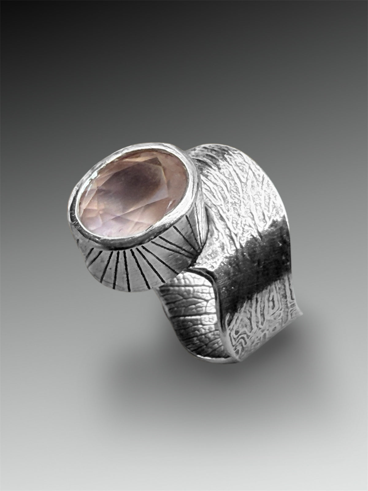 Reserved for Sarah S.: Custom Rose Quartz Ring