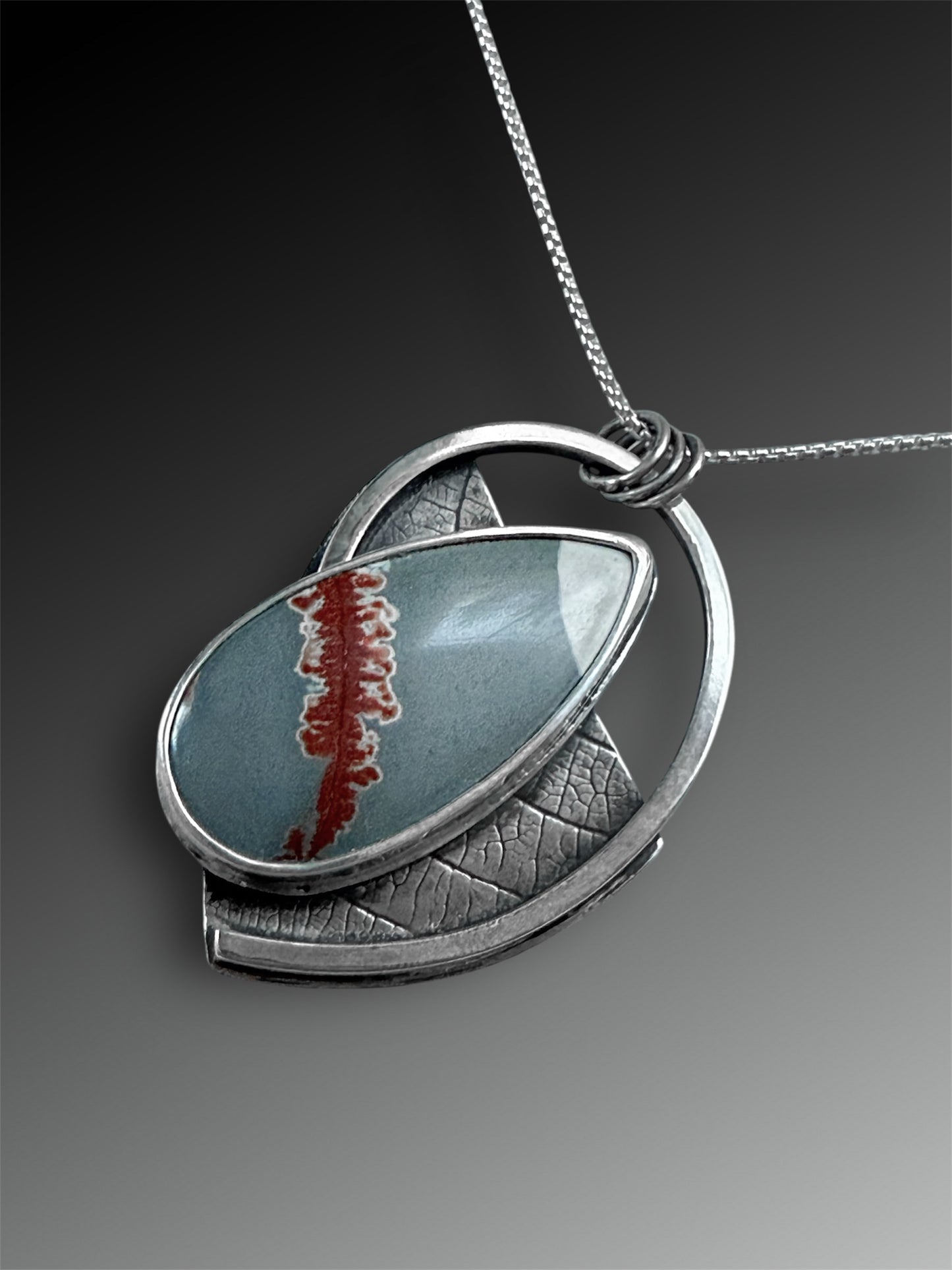 Sonoran Dendritic Rhyolite Leaf and Fern Necklace