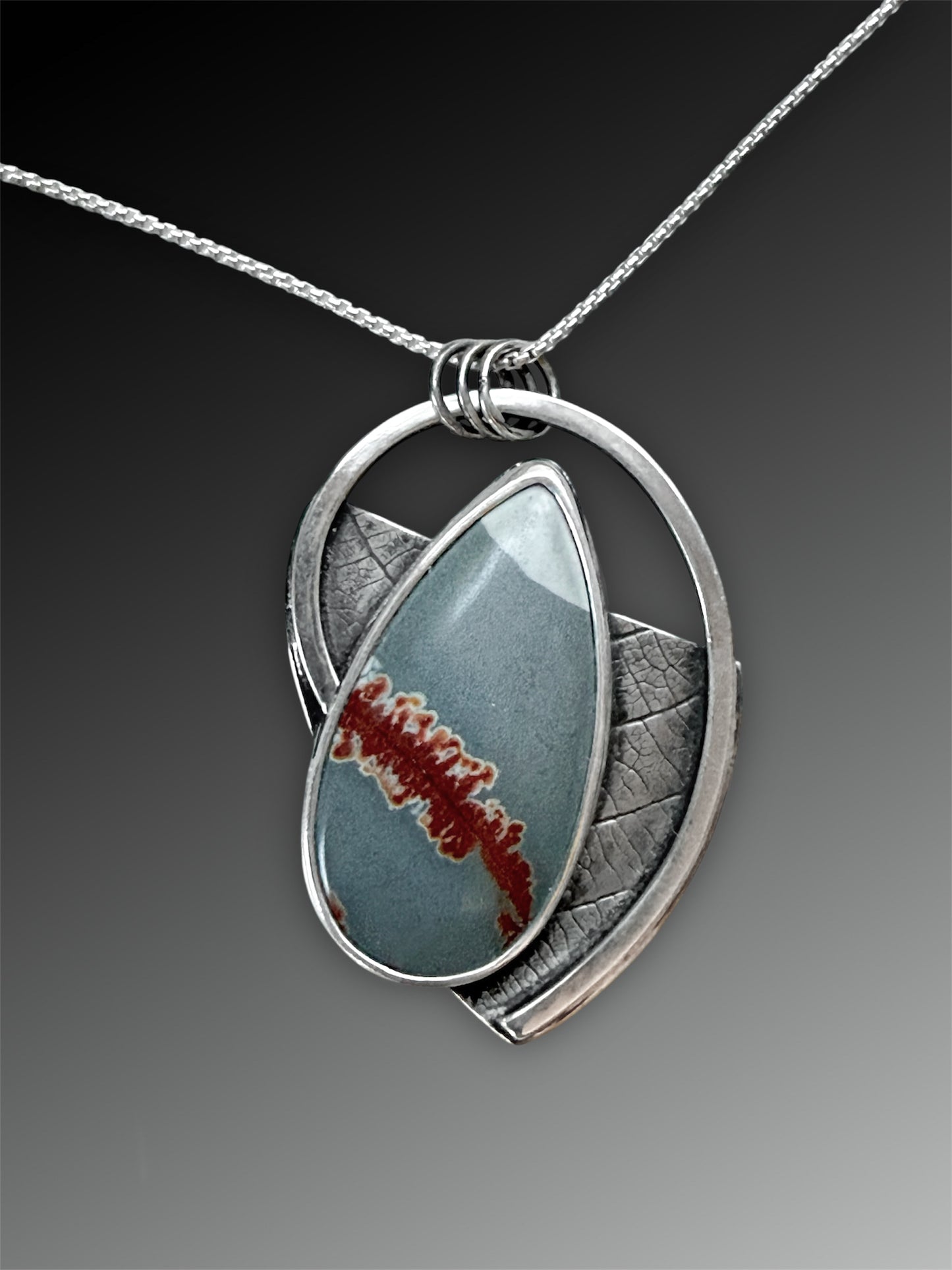 Sonoran Dendritic Rhyolite Leaf and Fern Necklace