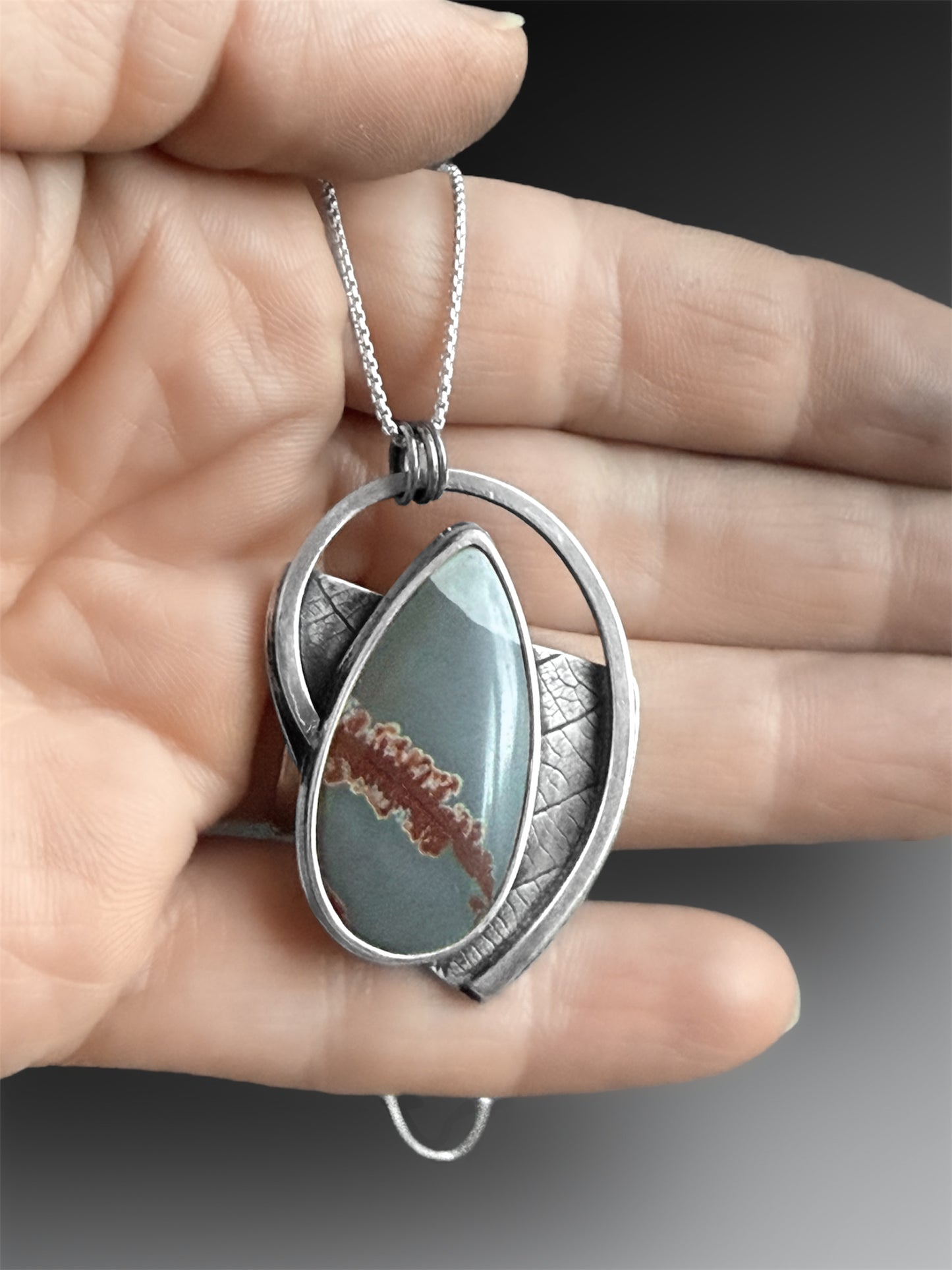 Sonoran Dendritic Rhyolite Leaf and Fern Necklace