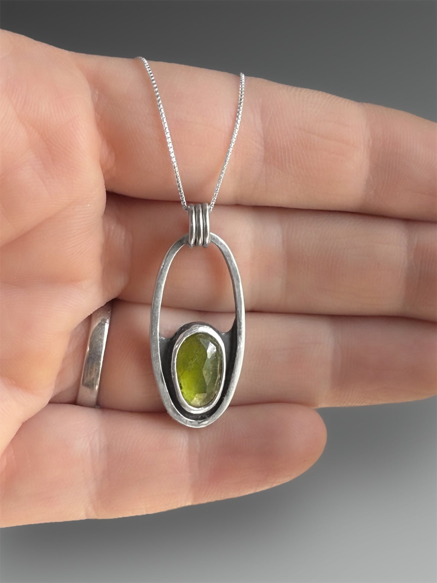 Vesuvianite Oval Necklace