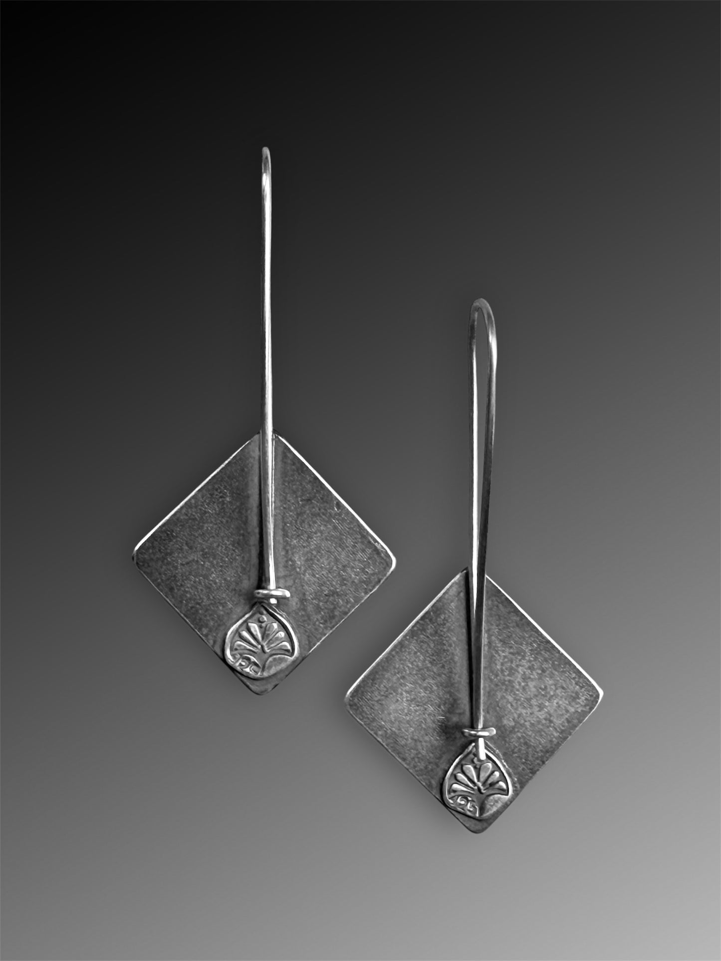 Sterling Silver Tile Earrings I