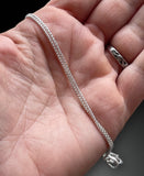 18” Sterling Silver Box Chain, 1.25mm diameter