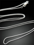 24” Sterling Silver Box Chain, 1.1mm diameter