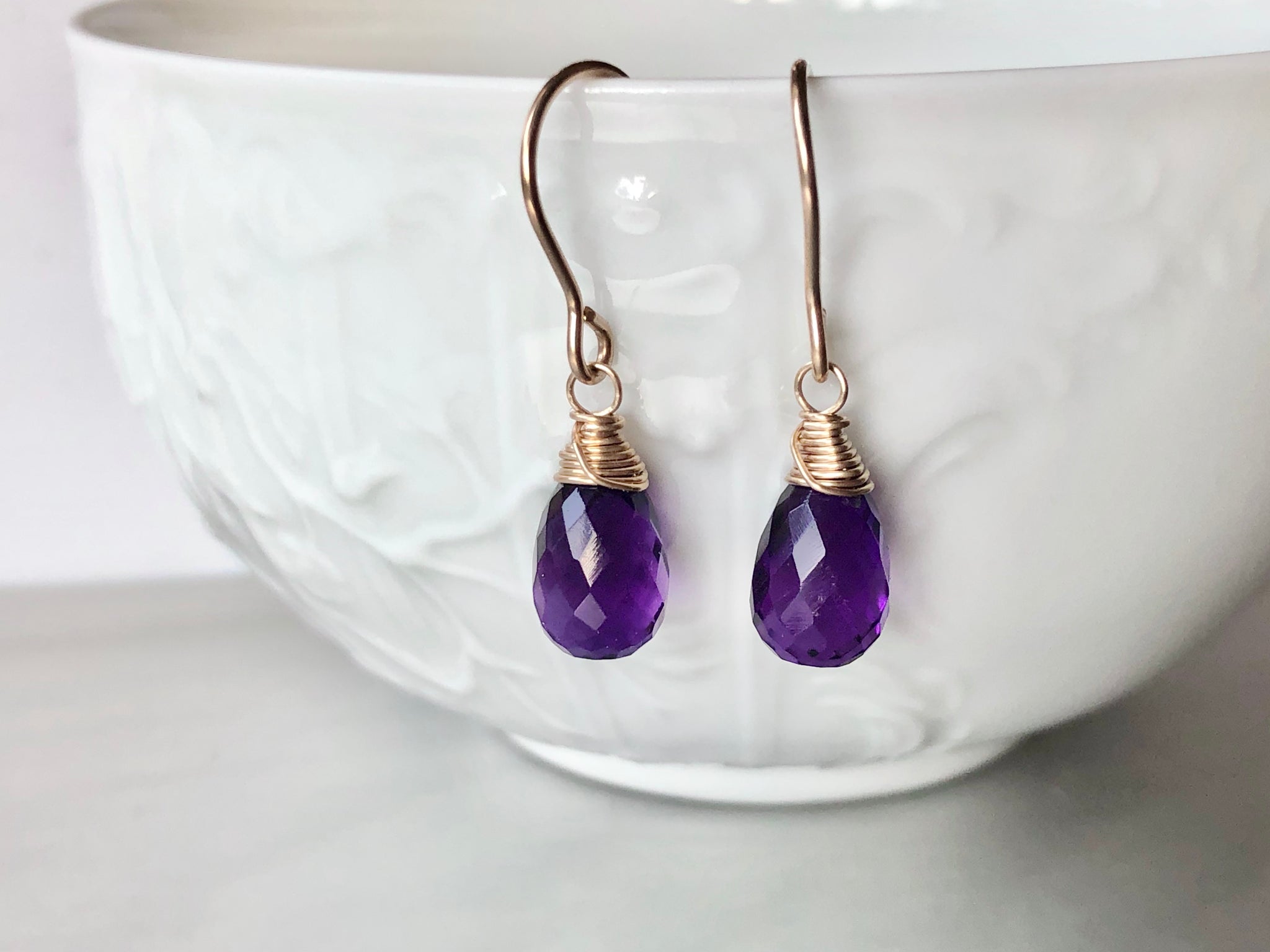 Prince Inspired Purple Rain Earrings – Art & Soul