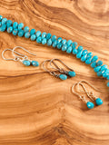 Natural Sleeping Beauty Turquoise Drop Earrings