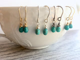 Natural Sleeping Beauty Turquoise Drop Earrings